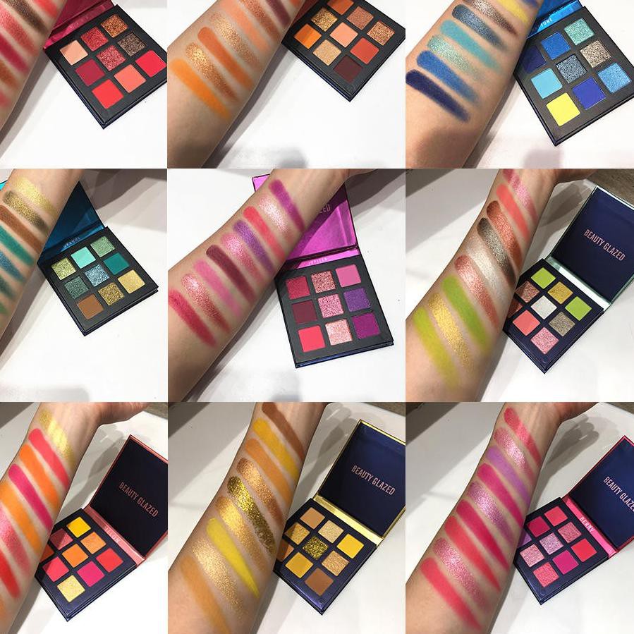(Hàng Mới Về) Bảng Phấn Mắt Beauty Glazed 9 Màu B51 B 51 Mars Peach Almond Màu Sắc