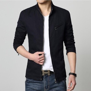 Áo khoác kaki nam 2 lớp cao cấp akk13-đen vnxk