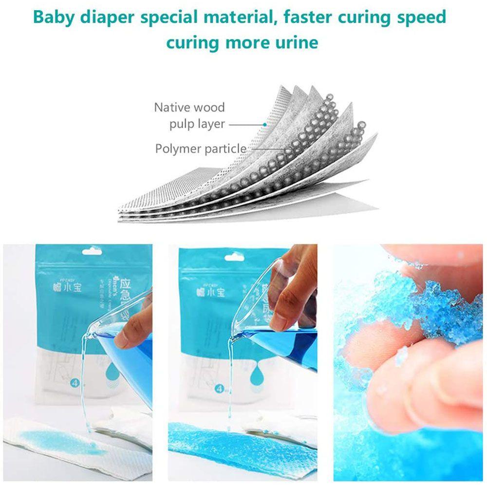 Bộ 4 Túi Đi Vệ Sinh Khẩn Cấp Di Động Dung Tích 700Ml Tiện Dụng