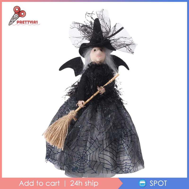 [Prettyia1] Búp Bê Phù Thủy Trang Trí Halloween / Giáng Sinh