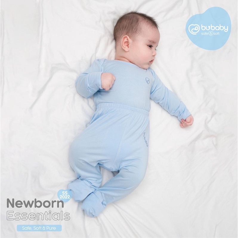 Bộ Body sát đũng cổ chồm Bambus Bu baby