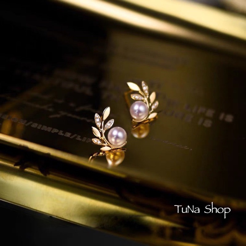 Khuyên tai tròn gắn ngọc nguyệt quế/ Bông tai/  Bạc cao cấp _ 𝐂𝐚𝐦 𝐤𝐞̂́𝐭 𝐜𝐡𝐮𝐚̂̉𝐧 𝐁𝐚̣𝐜 _ 𝐓𝐔𝐍𝐀𝐒𝐇𝐎𝐏 𝐓𝐫𝐚𝐧𝐠 𝐬𝐮̛́𝐜 𝐁𝐚̣𝐜