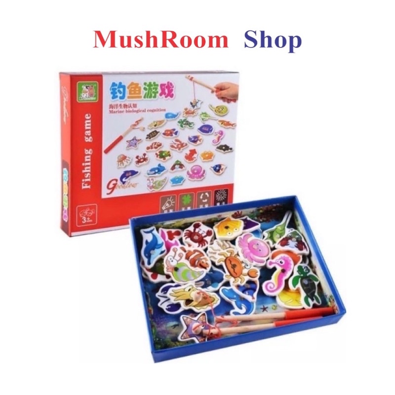 Đồ Chơi Câu Cá Gỗ Cho Bé 34 Chi Tiết
