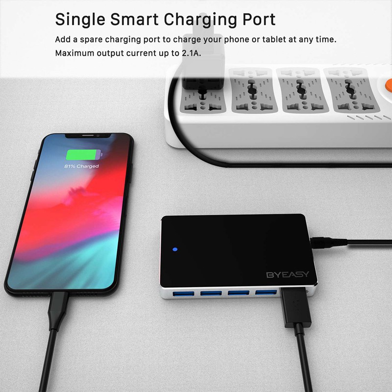 Bộ Chia 7 Cổng Usb 3.0 Byeasy Uh-74 | BigBuy360 - bigbuy360.vn