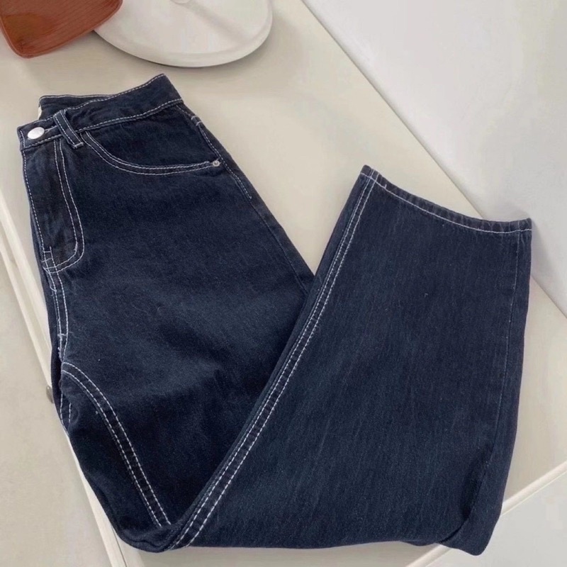 Quần jeans chỉ nổi