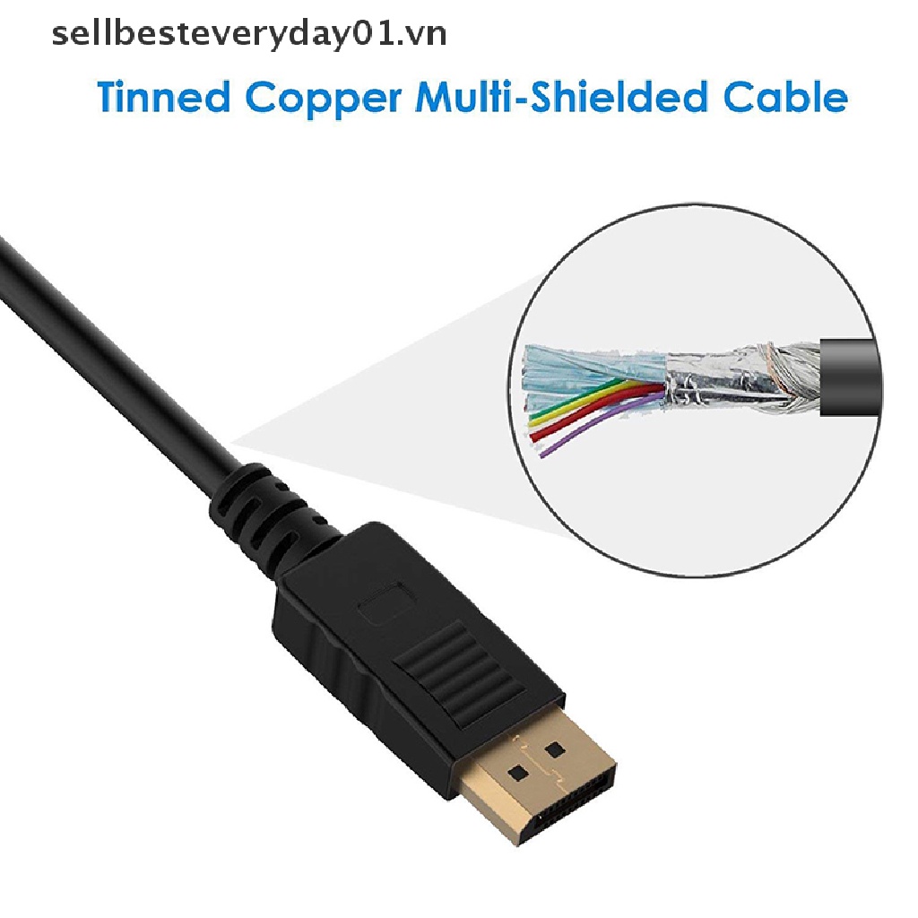 Cáp kết nối DP sang DVI-D HD 1080p mạ vàng 1.8m chuyên dụng