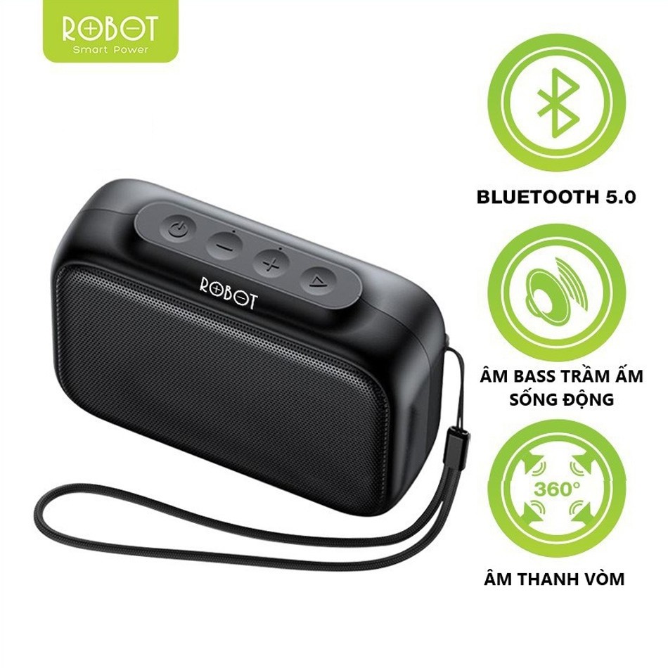 [Mã 2404EL10K giảm 10K đơn 20K] Loa Bluetooth ROBOT RB100 - Hàng Chính Hãng