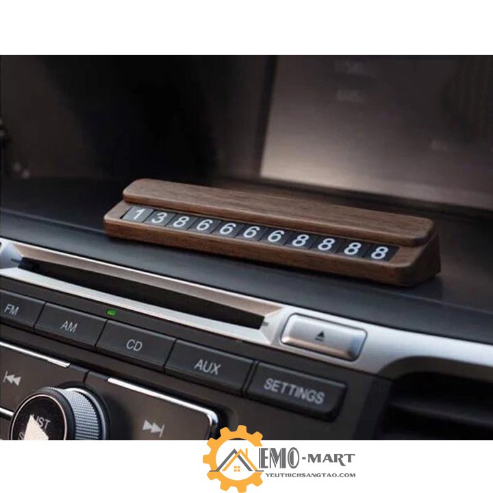 [ FREE SHIP ] Bảng gắn số điện thoại trên taplo ô tô vỏ gỗ cao cấp 💦 BH 12 THÁNG 💦 Hoàn Toàn Bằng Gỗ Thật | BigBuy360 - bigbuy360.vn