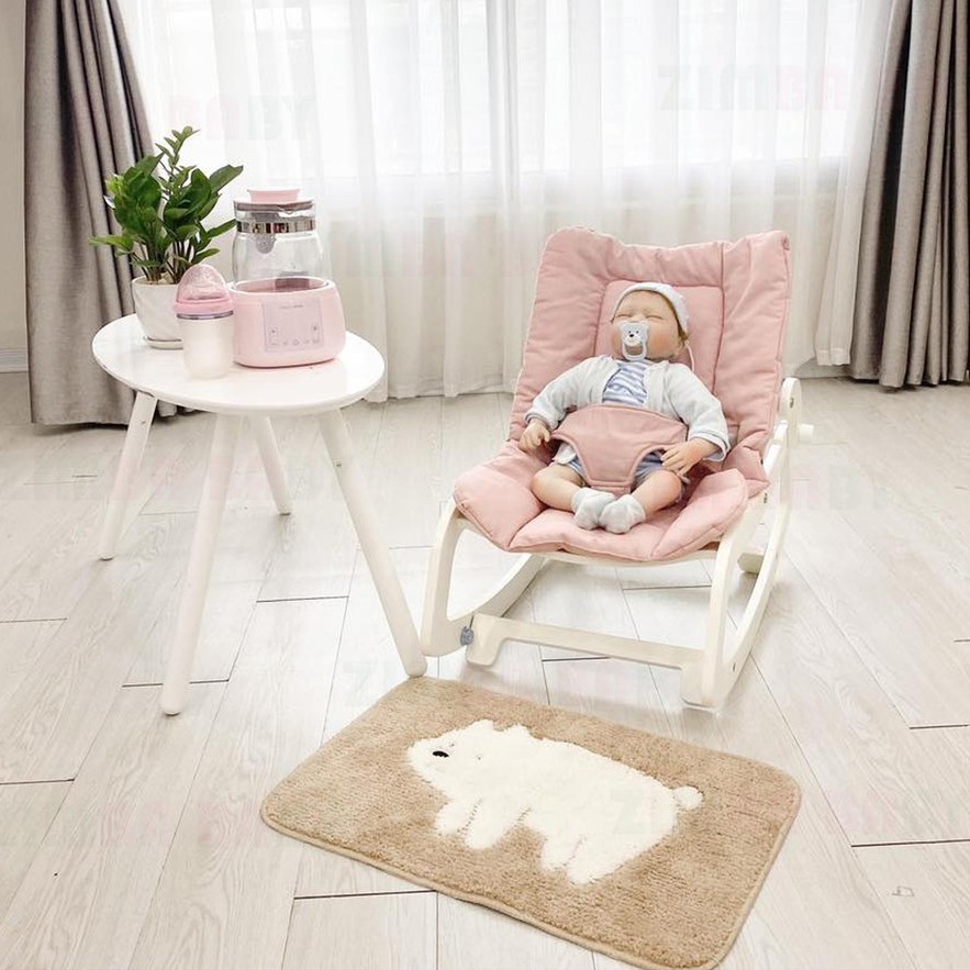 Ghế rung và bập bênh đa năng cho bé ROCKING CHAIR - PIER 2020, vừa ngồi chơi, vừa ru ngủ , và limit các công d