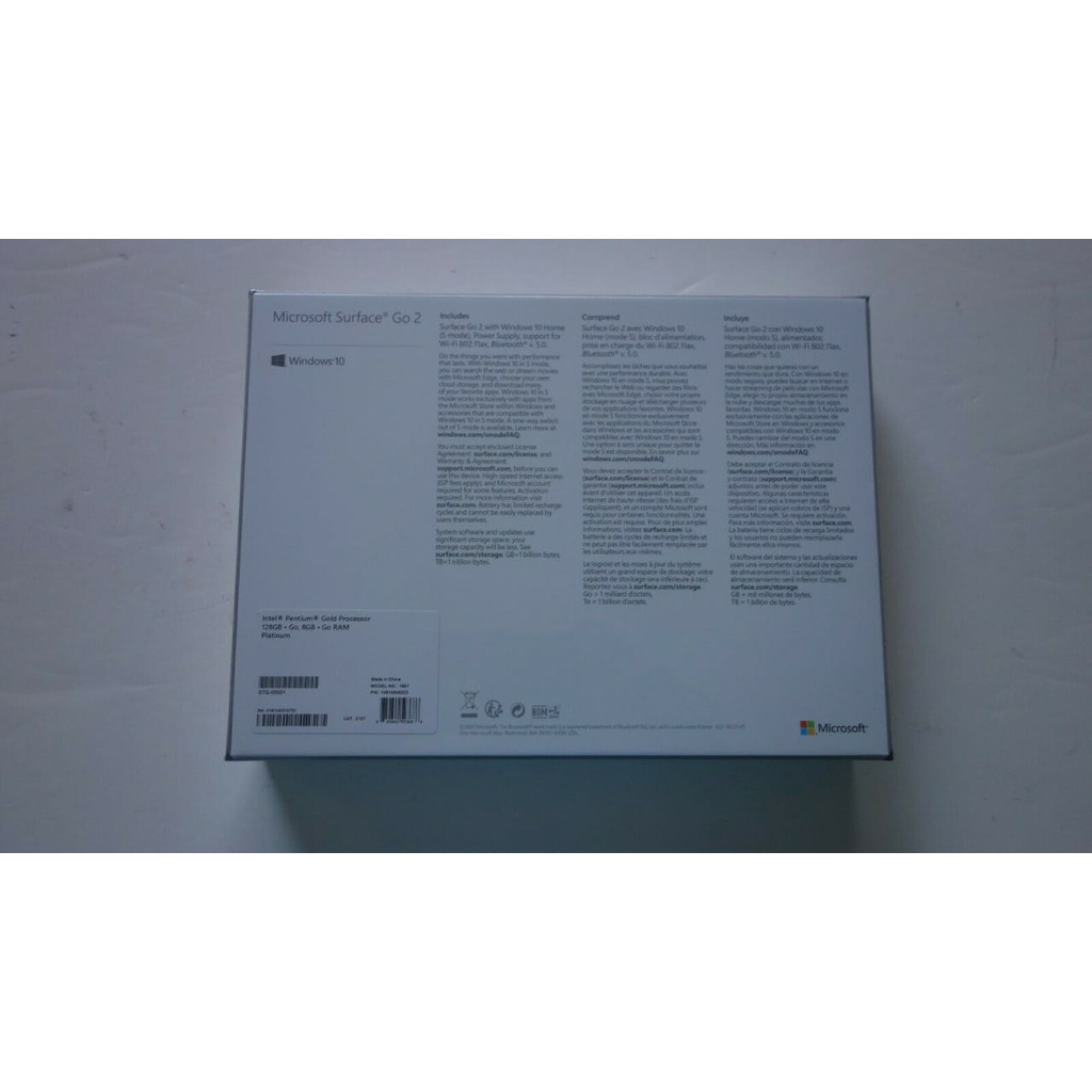 Brand New Microsoft Surface Go 2 10.5" Intel Pentium 8GB RAM 128GB SSD - GOLD | BigBuy360 - bigbuy360.vn