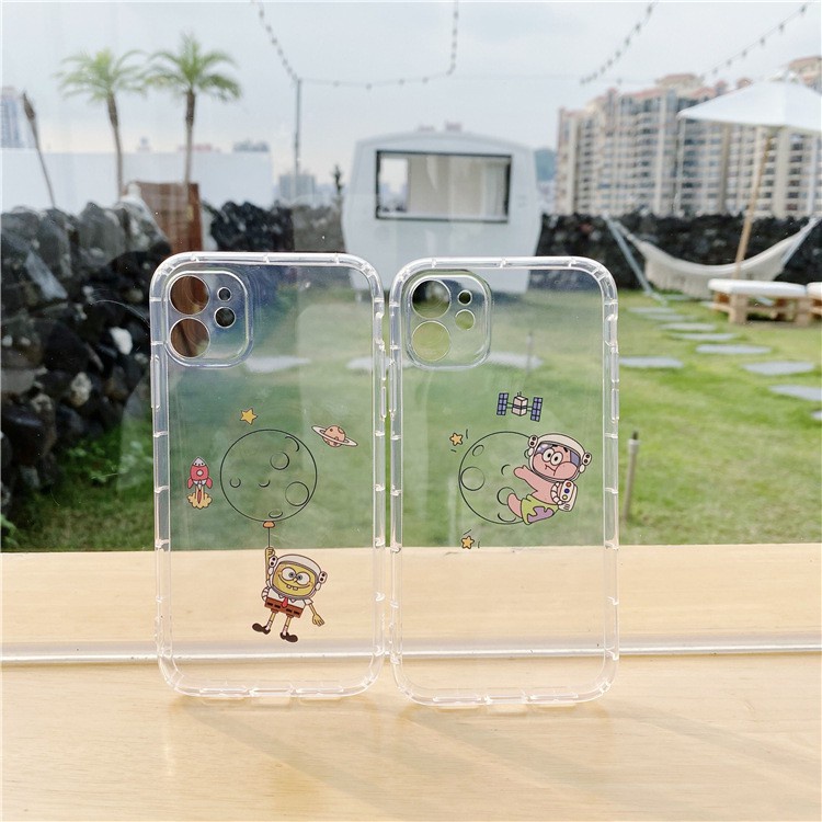 Ốp Điện Thoại Silicon Trong Suốt Họa Tiết Hoạt Hình Dành Cho Iphone 12 Pro Max 11 Xs XR 8 Plus | BigBuy360 - bigbuy360.vn