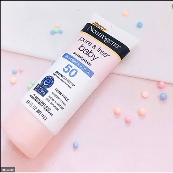 Kem chống nắng dịu nhẹ cho trẻ em Neutrogena Pure & Free Baby Sunscreen Broad Spectrum SPF 50+ (88ml)