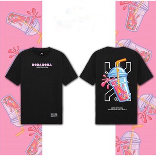 [FreeShip 50K] Áo Thun Tay Lỡ Trà Sữa Trân Châu ( Xanh, Đen )