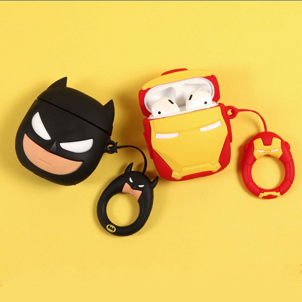 🔥Case Airpods Bảo Vệ Tai Nghe Hình IRON-MAN🔥 Case Airpods 1-2/Pro Siêu Cute Dễ Thương