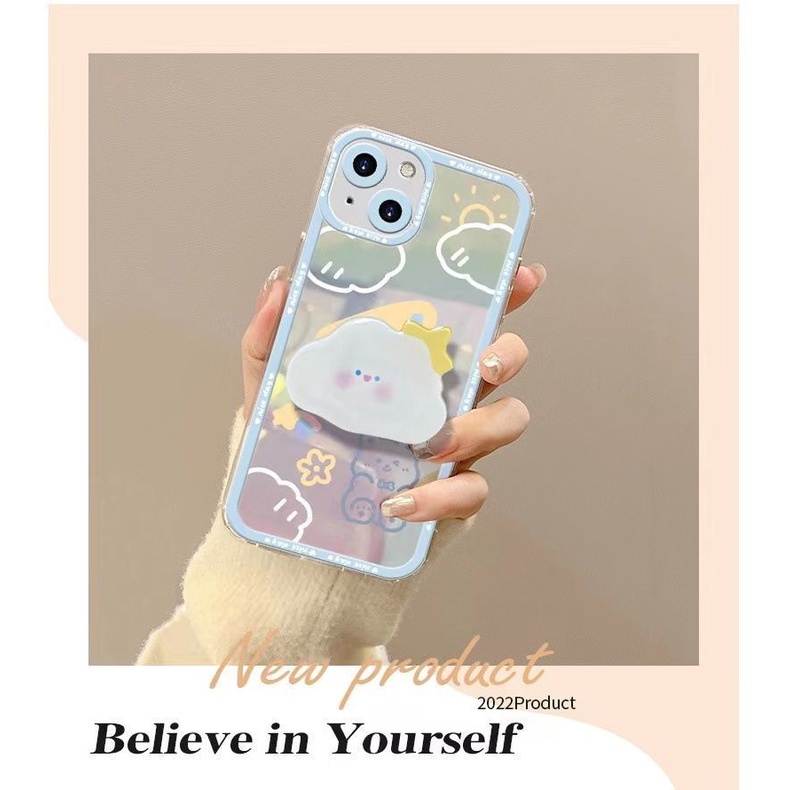 Giá Đỡ Điện Thoại Bằng Acrylic Hình Đám Mây / Vương Miện Có Thể Gập Lạ