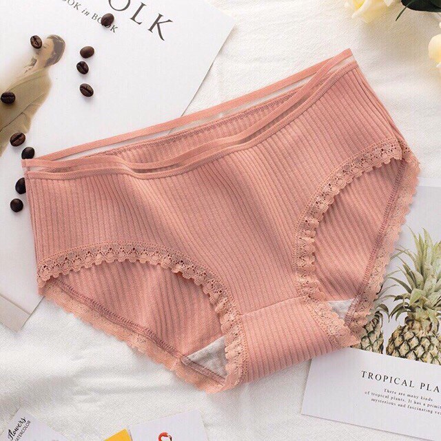 Combo 10 Quần Lót Cotton Tăm Phối Ren Cạp (Răng Cưa nhỏ) | BigBuy360 - bigbuy360.vn