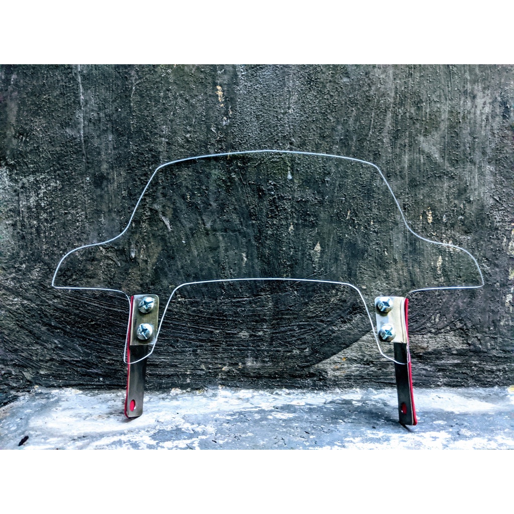 #04 Kính chắn gió xe cub đèn vuông Original