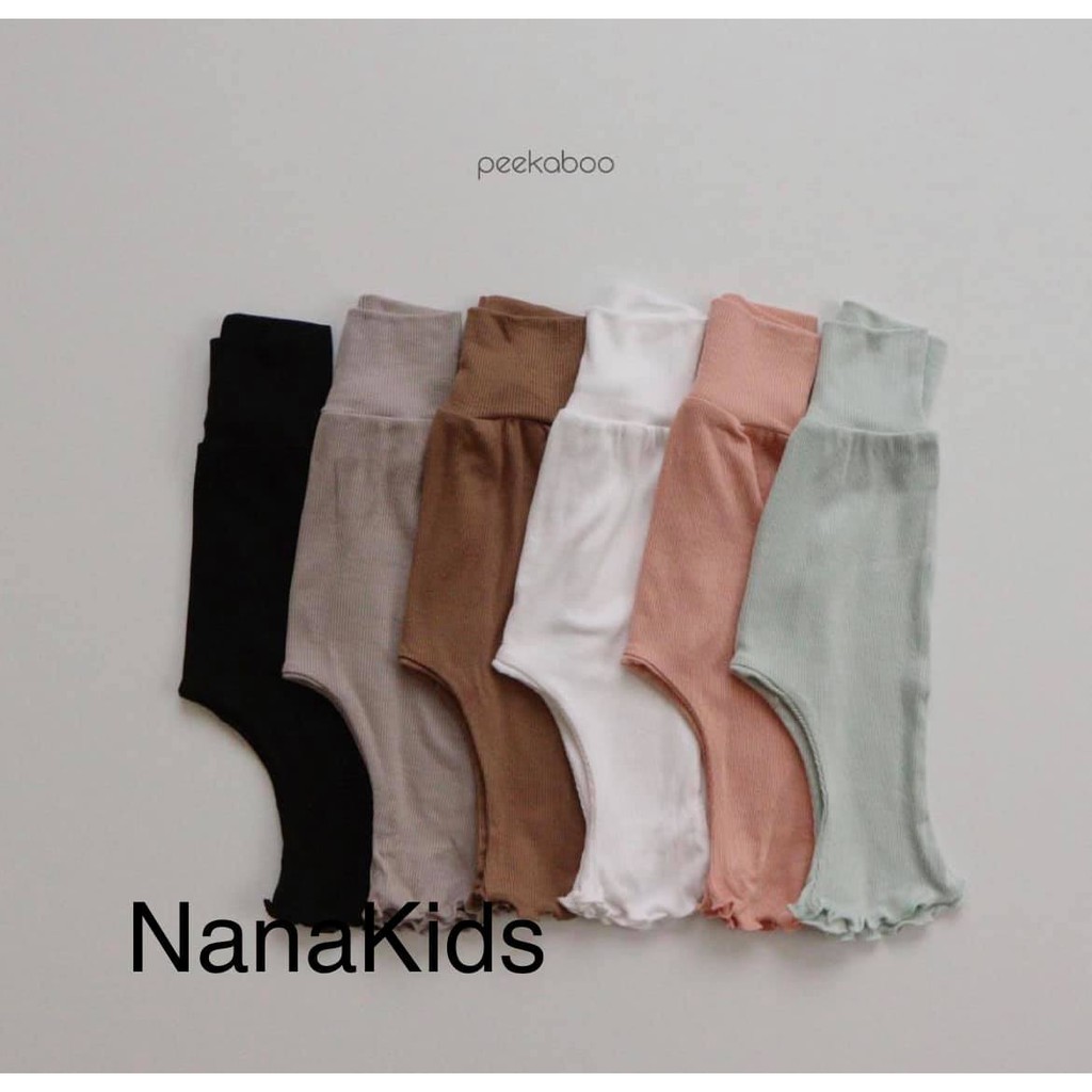 Legging Gân Lạnh Peekaboo (Đũng tròn, cạp cao)