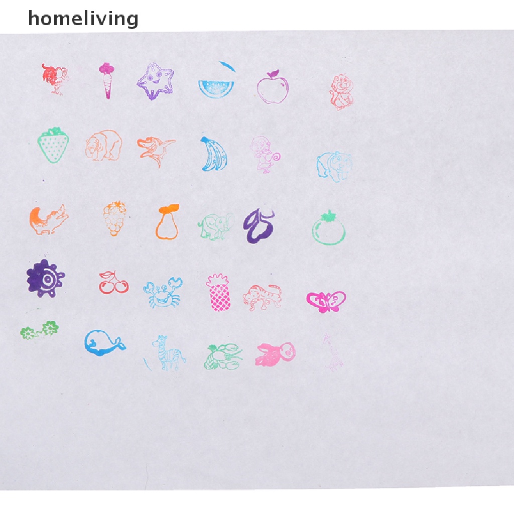 Bộ 5 Con Dấu Cao Su Họa Tiết Hoạt Hình Dễ Thương Trang Trí Sổ Tay diy