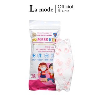 1 Bịch 10 Cái Khẩu Trang Trẻ Em 4 Lớp KF94 MASK KIDS DUY QUÂN Giúp Bé Kháng Khuẩn Chống Bụi Mịn - La mode