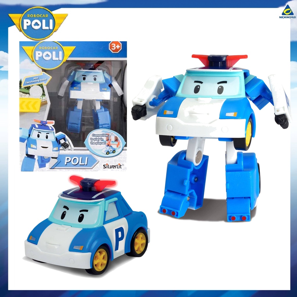 ROBOCAR Poli Mini Biến Hình 3 "Robot Biến Hình Đồ Chơi Poly Code SVR83046