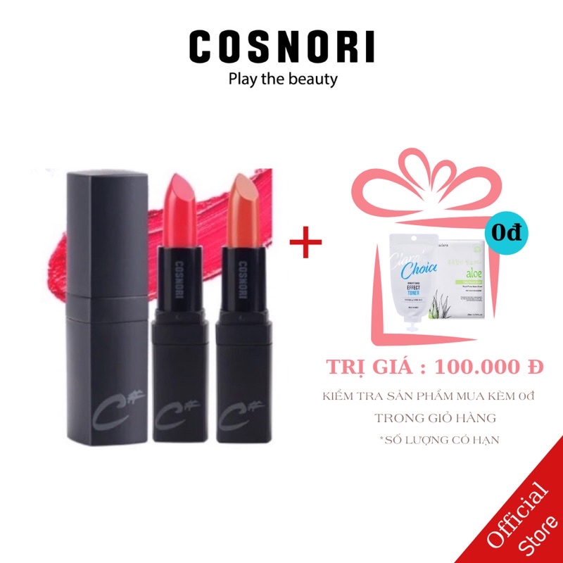 Son lì dạng thỏi Cosnori Glow Touch Lipstick 3g