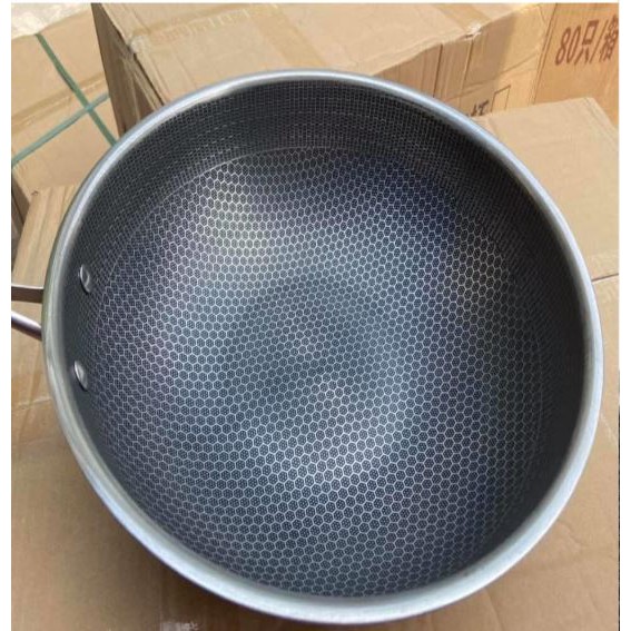Chảo sâu lòng chống dính vân tổ ong size 32cm.