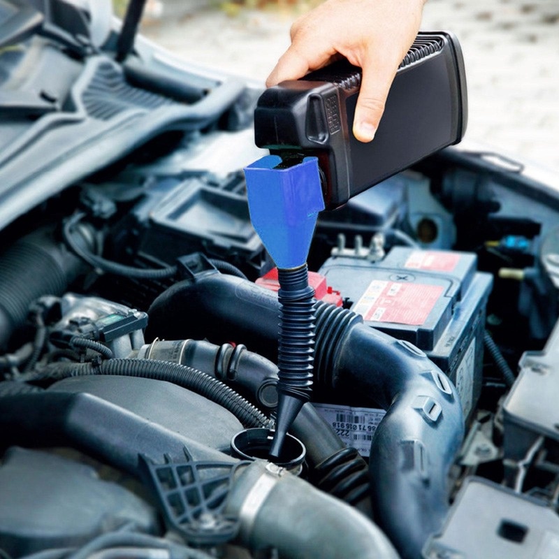 1 Phễu Lọc Nhiên Liệu Bằng Nhựa Có Thể Gấp Gọn Cho Xe Hơi Xe Máy