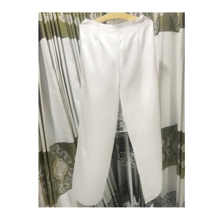 Quần áo dài vải phi - Trắng