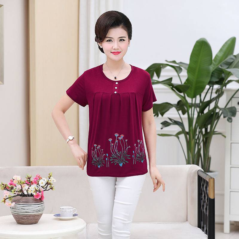 Áo thun tay ngắn dáng rộng in họa tiết thời trang cho nữ