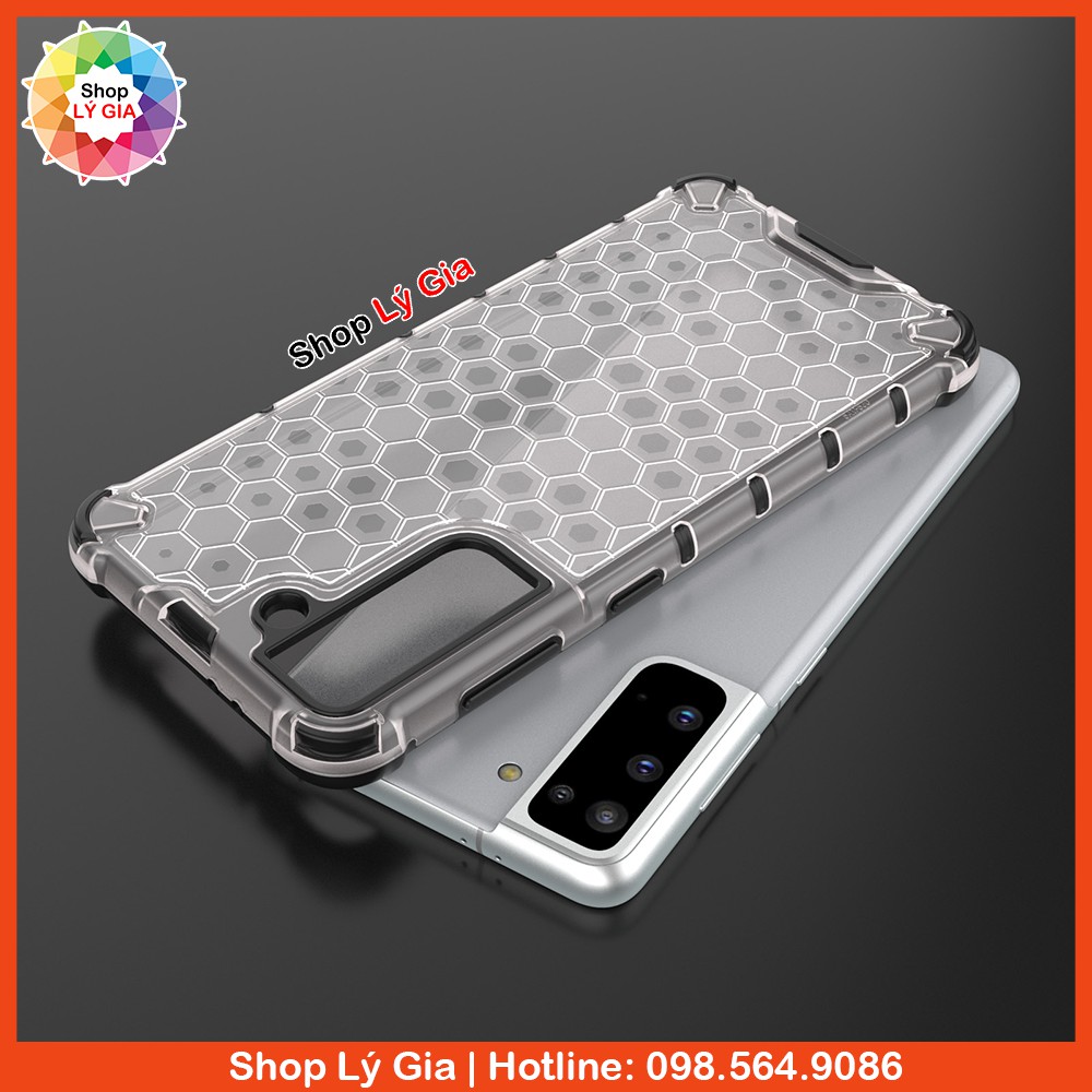 Ốp lưng chống sốc cho S21 / S21 Plus / S21 Ultra | Mặt lưng hiệu ứng tổ ong độc đáo
