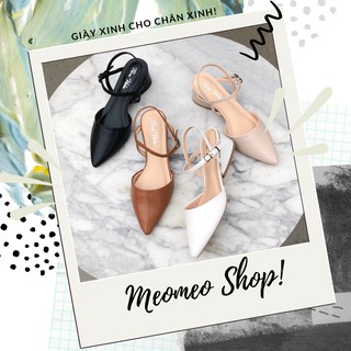 ⚡HÀNG TẾT⚡ Giày Cao Gót Mũi Nhọn Gót Bè 3,5cm Độc Lạ [Ảnh tự chụp]