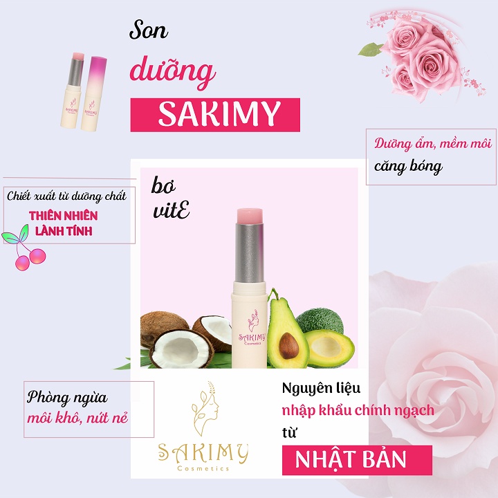 Combo Son kem và Son dưỡng môi Sakimy màu siêu đẹp (Chính hãng) | BigBuy360 - bigbuy360.vn
