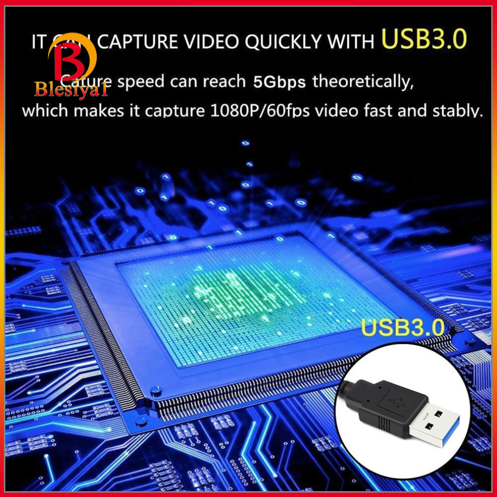 (Hàng Mới Về) Thiết Bị Thu Video Mini Hdmi Sang Usb 3.0 Mini Hỗ Trợ Quay Video Chất Lượng Cao