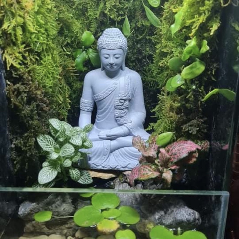 Tượng phật trang trí hồ cá hồ thuỷ sinh hồ bán cạn tiểu cảnh