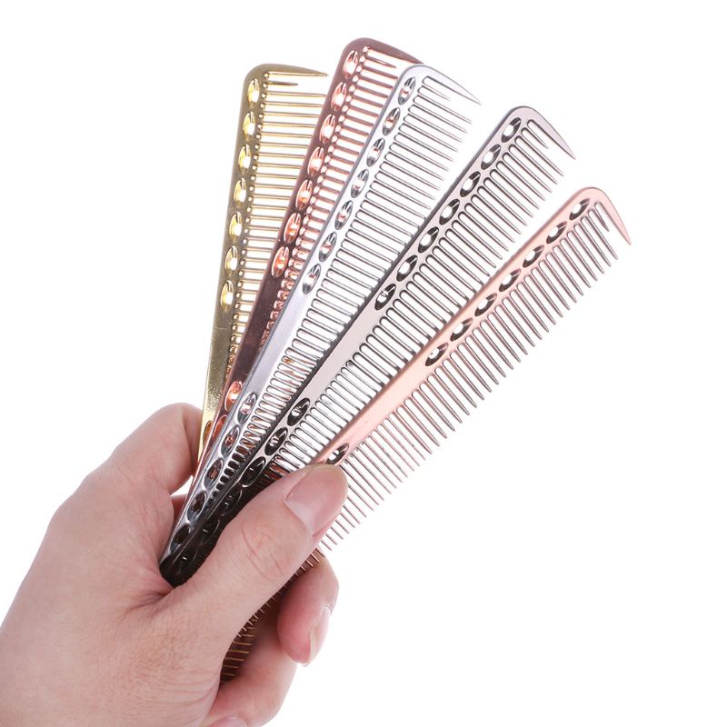 Lược Chải Tóc Tạo Kiểu Bằng Nhôm Cho Tóc Xoăn Dài Chuyên Nghiệp YOUYO