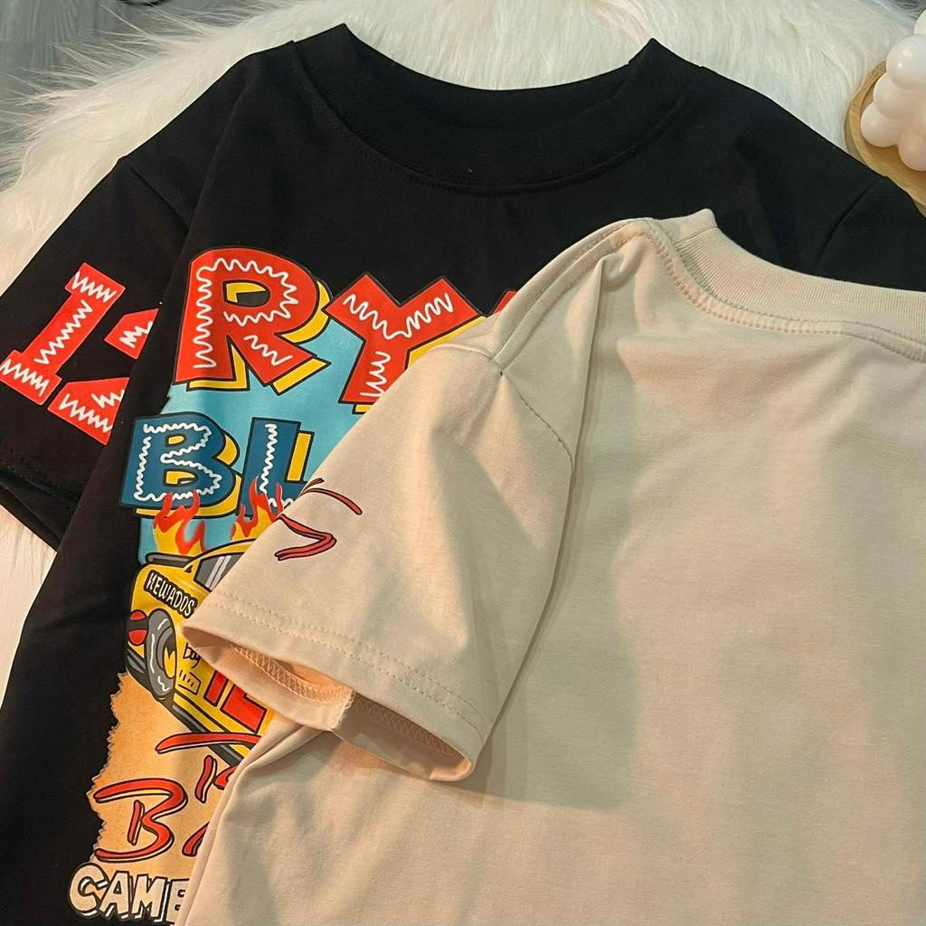 [sẵn] Áo Thun Baby Tee Tanazi Unisex Form Rộng Vải Cotton Dày Mịn In Chữ Ryan 2 Màu (ảnh thật tại shop)Tanazicloset