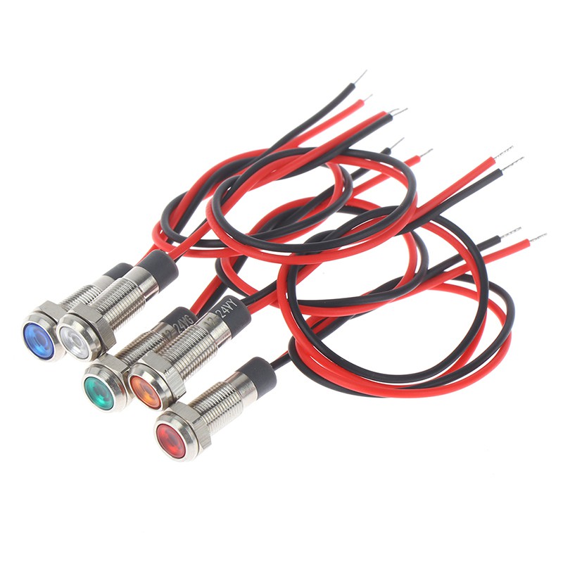 Đèn led Cảnh Báo Chống Thấm Nước P67 6mm 3v 5v 6v 12v 24v 220v