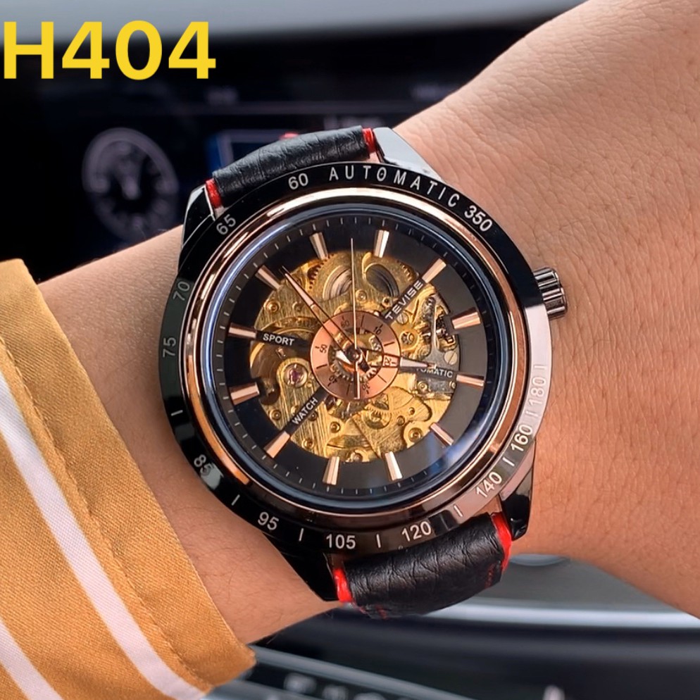 Đồng hồ đeo tay nam - lộ máy cơ 2 mặt - dây da thật - [ fullbox - bảo hành 24 tháng ] - DH404 | BigBuy360 - bigbuy360.vn