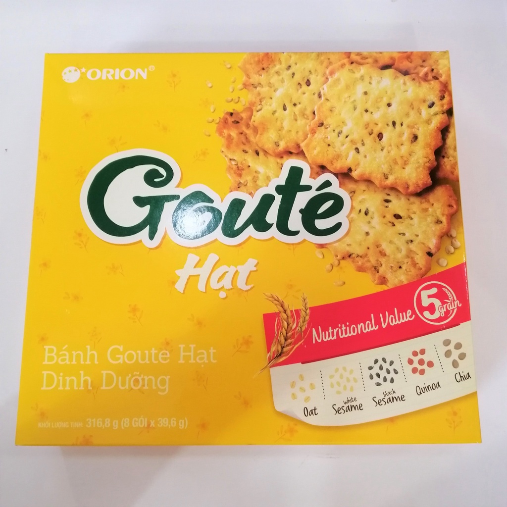 Bánh Goute Orion Hạt Dinh Dưỡng (Hộp 316.8g)