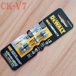 Mũi bắt vít DEWALT chính hãng chuôi lục giác cao cấp ( Vỉ 2 mũi )