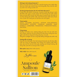 Tinh chất Ampoule saffron