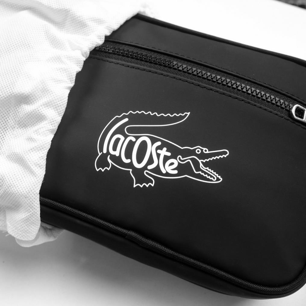 Túi đeo chéo LACOSTE LOGO FULL HỘP ĐỰNG KÈM .Size 23cm x 17cm x 6cm. Chất liệu vải si mềm chống nước ,nam tính mạnh mẽ