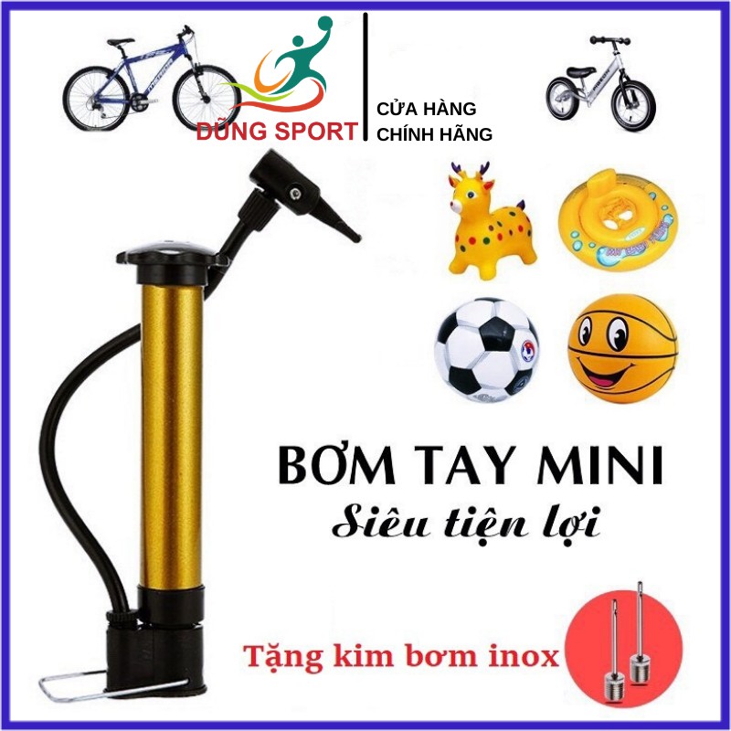 Bơm mini cầm tay đa năng nhỏ gọn giá rẻ ( tặng kim bơm) dùng bơm xe, bóng đá, bóng chuyền, bóng hơi,bóng rổ, bơm phao