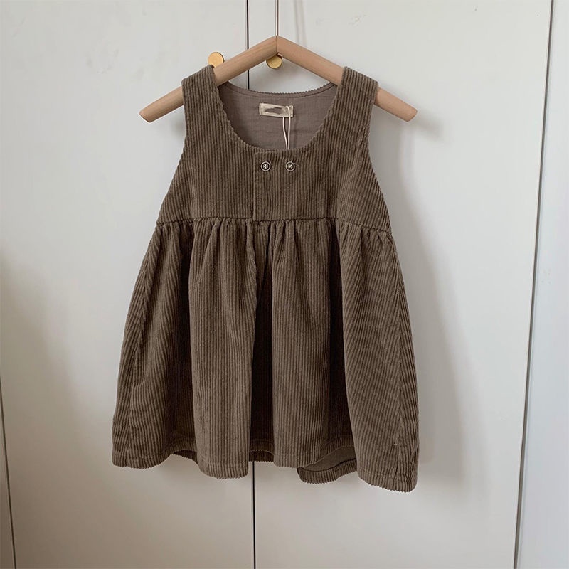 ❤Đầm Búp Bê Dáng Rộng Phong Cách Hàn Quốc Thời Trang Mùa Thu Xinh Xắn Cho Bé Gái
