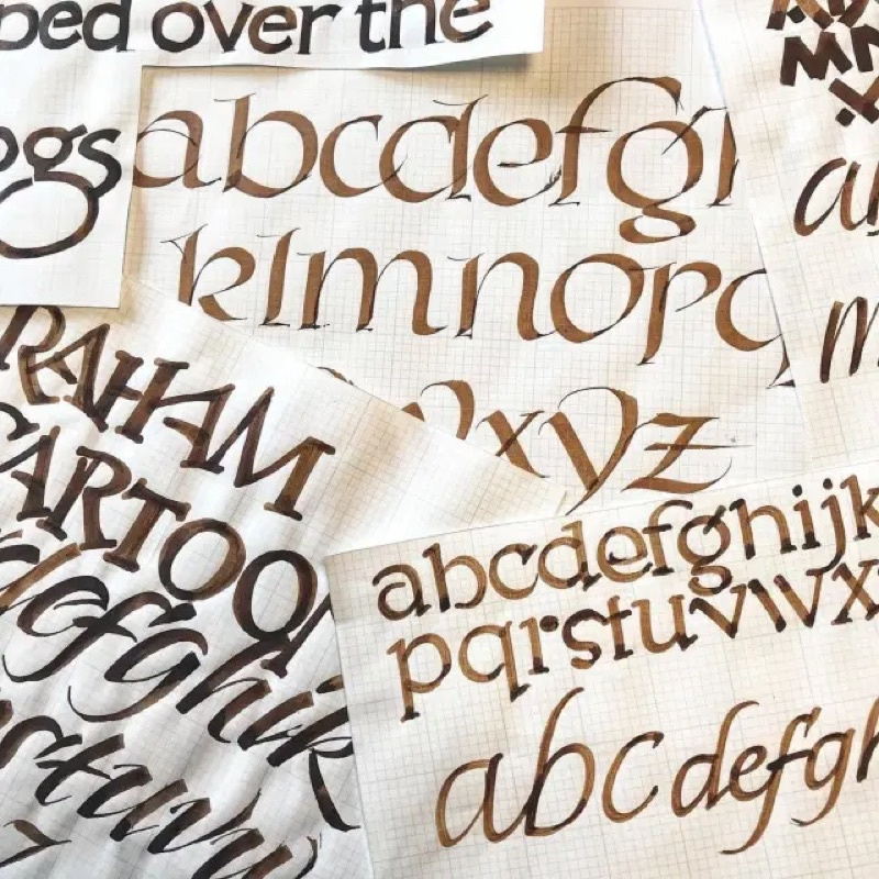 Lọ mực Walnut chuyên dụng viết Calligraphy