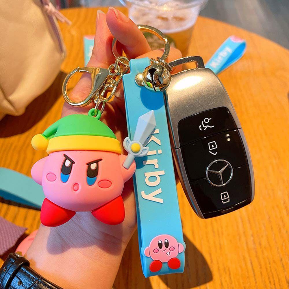 LANFY Móc Khóa Hình Ngôi Sao Kirby Dễ Thương Sáng Tạo Trang Trí Balo