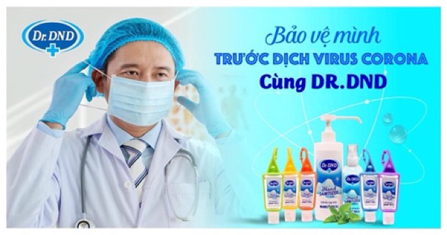 Nước sát khuẩn tay - dung dịch rửa tay Dr.DND 70ml | BigBuy360 - bigbuy360.vn