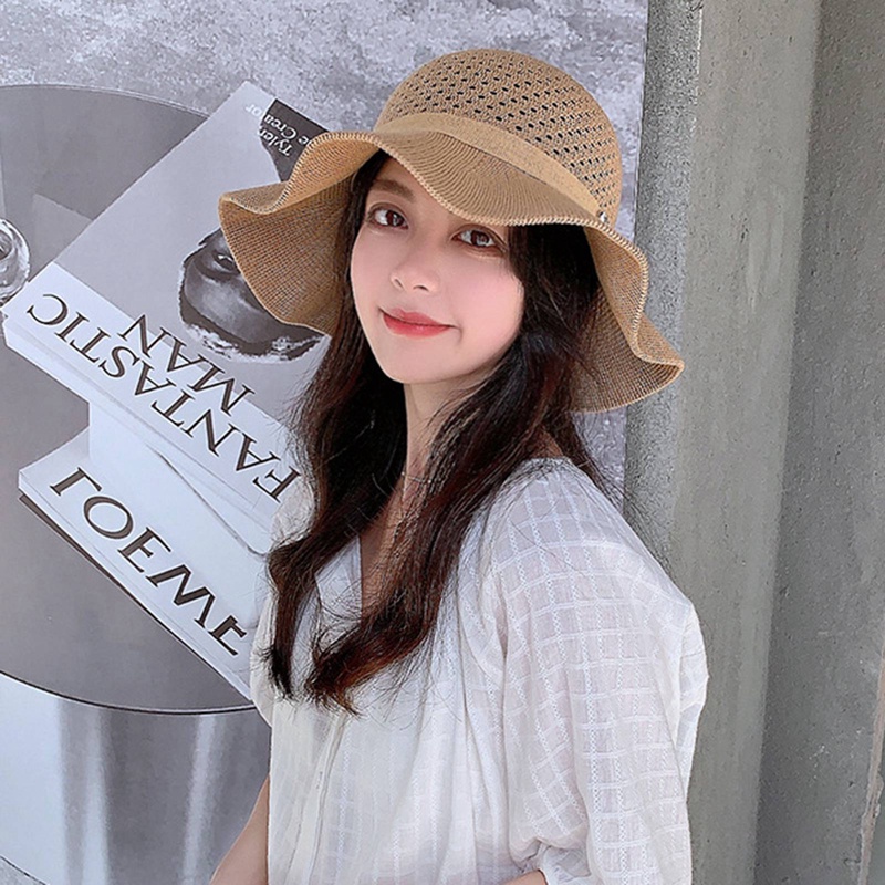 Nón Cối Rộng Vành Thời Trang Đi Biển Cho Nữ
