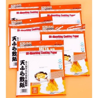 Giấy thấm dầu KOKUSAI Nhật Bản ( 1 xấp nhỏ - 20 tờ)